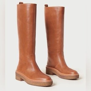Loeffler Randall Safari Crepe Sole Riding Boots – Tan – Size 9